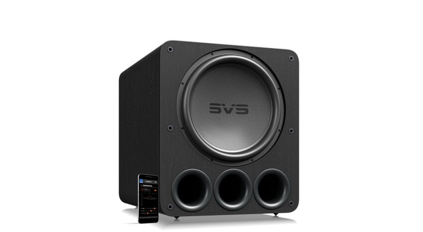 SVS PB17 ULTRA black oak subwoofer