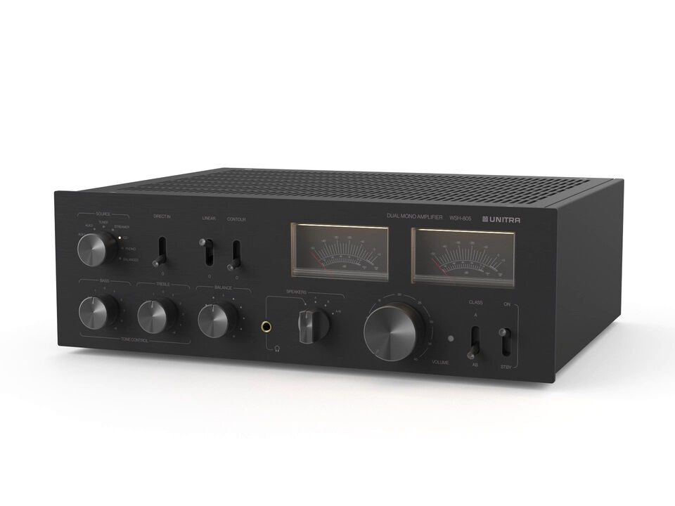 UNITRA WSH-805 czarny wzmacniacz