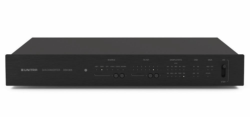 UNITRA DSH-805 DAC czarny przetwornik cyfrowo-analogowy