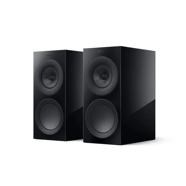 KEF R3 Meta black gloss podstawkowa kolumna