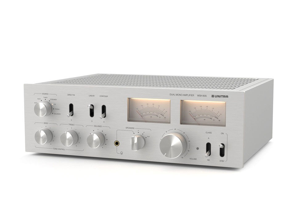 UNITRA WSH-805 srebrny wzmacniacz