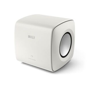 KEF KC62 white subwoofer