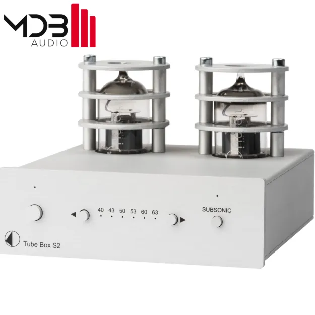 Pro-Ject Tube Box S2 srebrny przedwzmacniacz gramofonowy