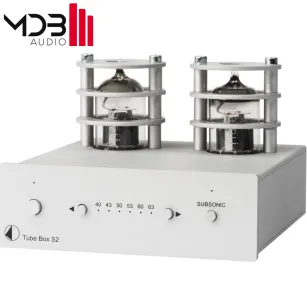Pro-Ject Tube Box S2 srebrny przedwzmacniacz gramofonowy