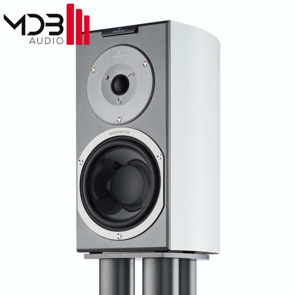 Audiovector R1 Signature biała satyna kolumna podstawkowa